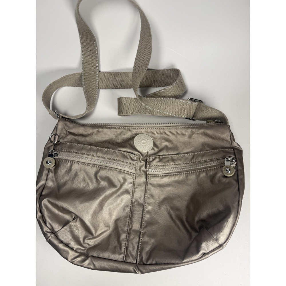 Kipling Women's Izellah Crossbody, 12.25" L X 9.25" H X 5" D, Metallic Glow